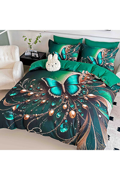 JOJO HOME Double Duvet Cover Set Top Bottom Set , 5D print pattern identical ...