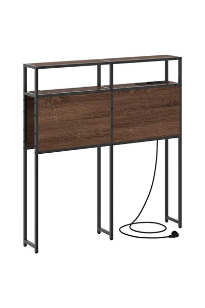 vidaxl Tăblie de depozitare cu raft Stejar brun 90 cm Lemn compozit