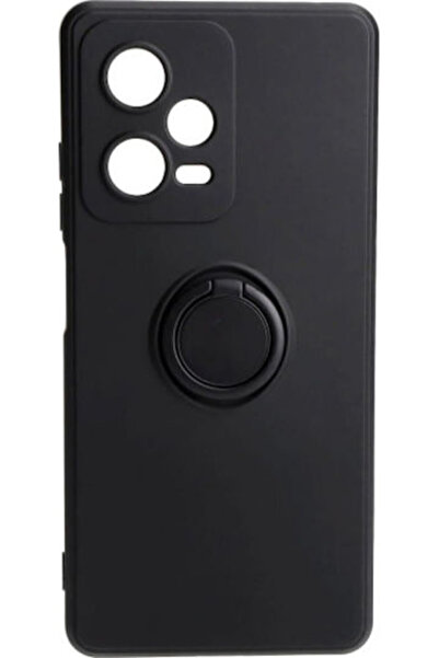Senso Θήκη Πλάτης Σιλικόνης Μαύρη με Δαχτυλίδι (Redmi Note 12 5G) Κωδικός: SE...