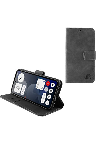 Lime&co Lime Book Συνθετικό Δέρμα / Σιλικόνη Γκρι (Nothing Phone (3a) Pro)