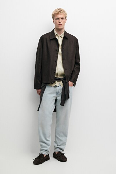 Massimo Dutti %100 keten total look ince ceket