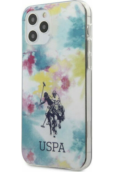 U.S. Polo Assn. Θήκη Πλάτης Σιλικόνης Tie & Dye Πολύχρωμη (iPhone 12 / 12 Pro...
