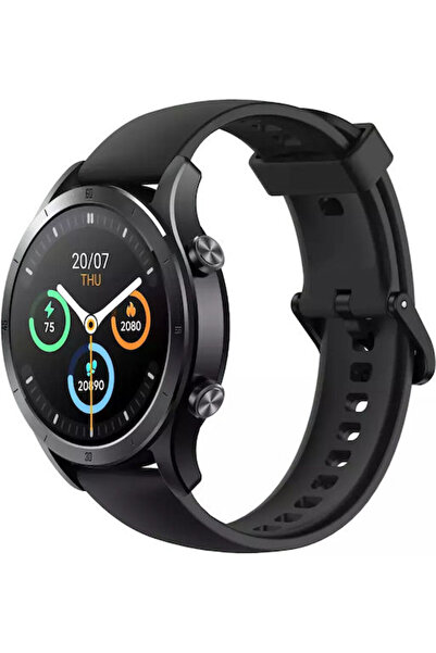 realme TechLife Ρολόι RMW2106 46mm με Παρακολούθηση Καρδιακών Παλμών (Μαύρο)