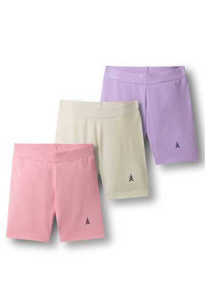 Pine kids Cotton Lycra Knit Solid Cycling Shorts - (Colour May Vary)
