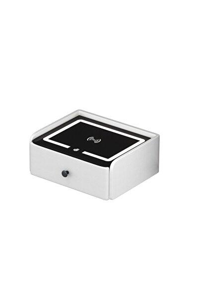 Smart Heater & Cooler Noptieră inteligentă cu încărcare wireless, iluminare L...