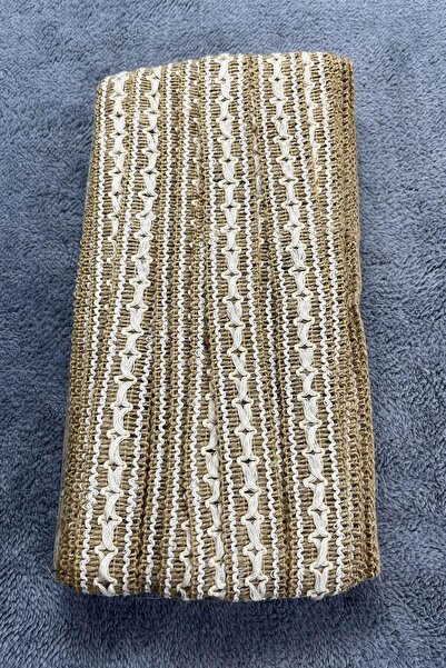 Hobigram Rusteva Royal Hasir Serit Kurdele – Premium Bohem Jut Dekoratif Susleme 1 Metre