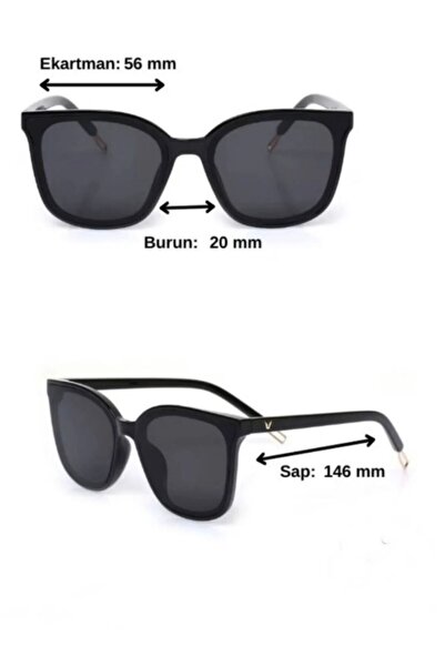 ss glasses kadın güneş gözlüğü UV400 korumalı mendil kılıf dahil
