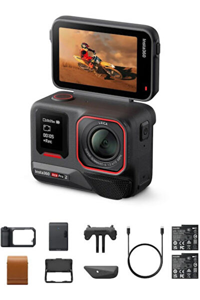 Insta360 Ace Pro 2 Κάμερα Δράσης 8K Υποβρύχια, Πακέτο με Εκτυπωτή Φλας με Οθό...