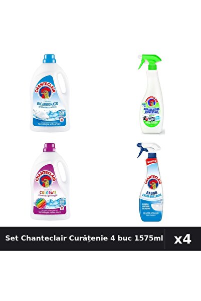 Chanteclair Set 4 Detergent și Degresant - 1575ml, 600ml, 625ml - Bicarbonat,...