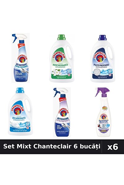 Chanteclair Set 6 Curatenie - Detergent 1575ml, Detartrant și Degresant 625ml...