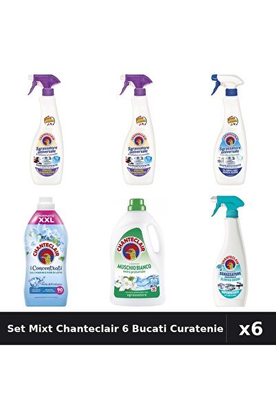 Chanteclair Set 6 Degresant Universal și Detergent - 600ml, 1575ml, 1800ml - ...