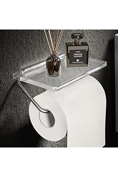 The Bros Toilet Paper Holder, Paper Roll Holder No Punching Acrylic Tissue Ho...