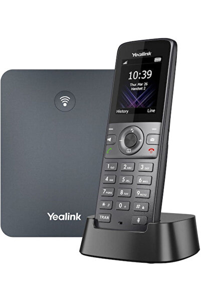 Yealink W74P Ασύρματο Τηλέφωνο IP Μαύρο