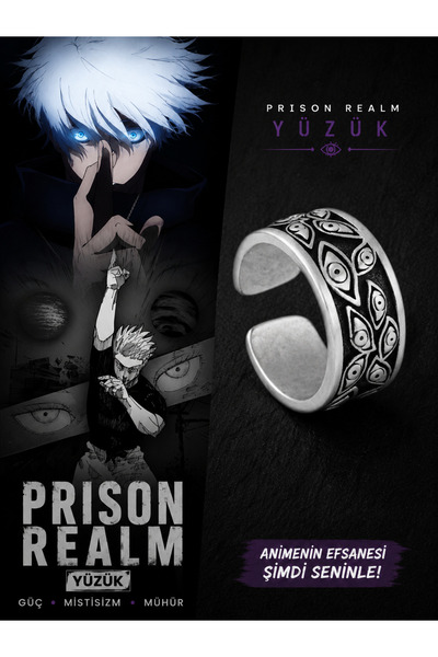 lootsepeti Anime Jujutsu Kaisen Gojo Prison Realm Mühür Yüzük