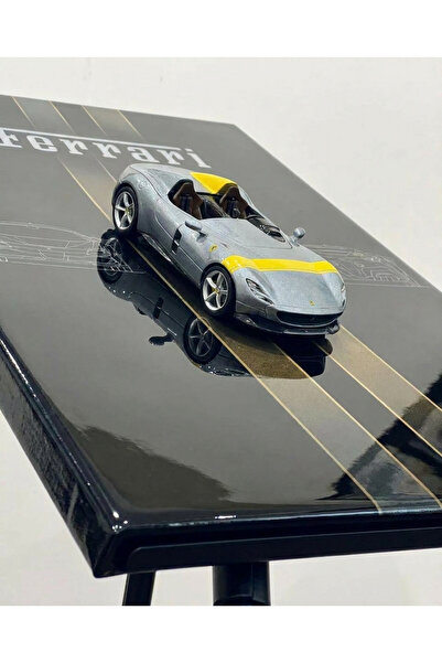 WeshLab Spor Araba Rölyef Tablo | 1:24 Model Araba | 3D Kabartmalı Lüks Duvar...