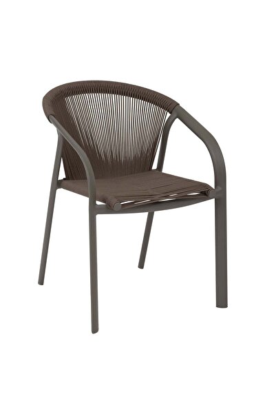 Hesperide Scaun de grădină stivuibil Riu din aluminiu acoperit cu wenge verde...