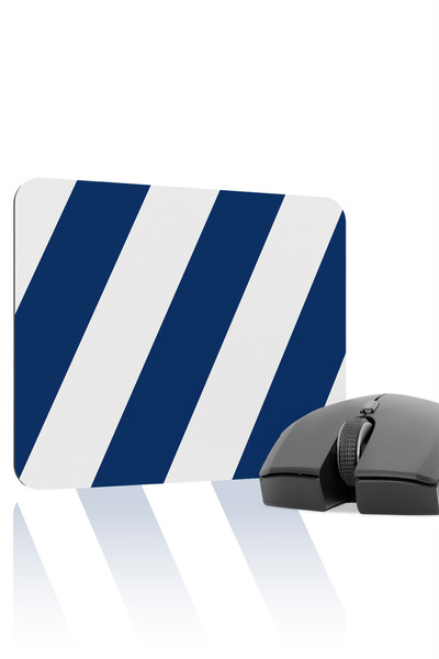 mousepad bastir Blue White 22X18 Fan Gaming Player Mouse Pad Non-Slip Base Sm...