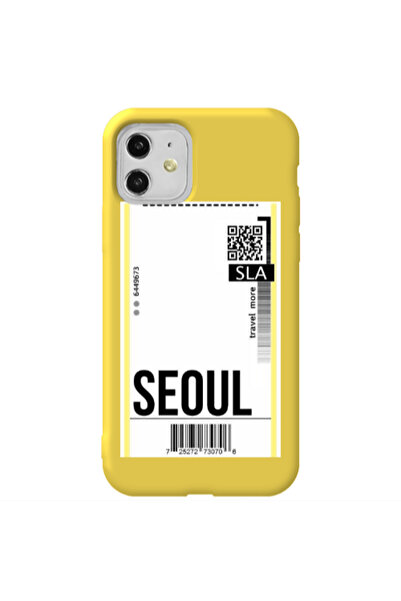 Other Apple iPhone 11 Seoul Travel More Yellow Colored Silicone TPU Θήκη