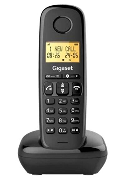GIGASET Telefon fără fir Basic 100 Negru