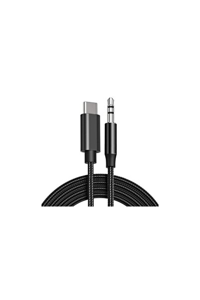 lemontti Cablu audio cu conector Type-C la jack de 3.5mm, din aluminiu, flexi...
