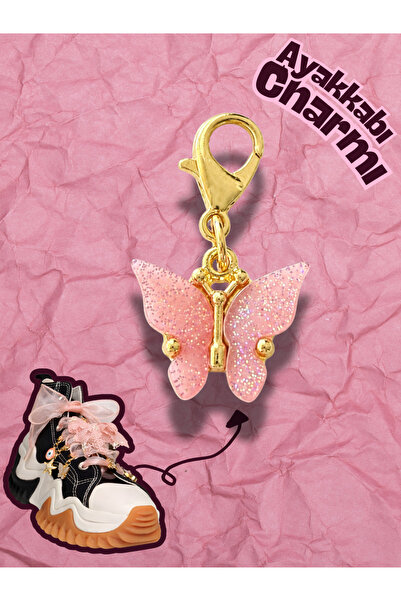 Hugs and Gifts Hugs & Gifts – Coquette Charm |   Candy Pink Butterfly Charm 🍥