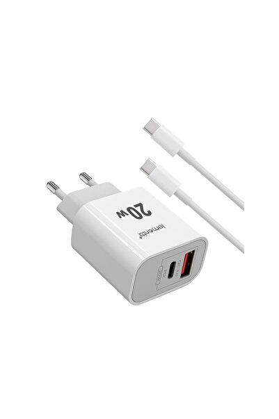 lemontti Комплект мрежово зарядно устройство за бързо зареждане 20W, 1 x PD T...