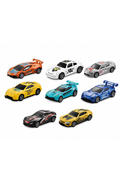 HOT WHEELS مجموعة من 6 سيارات سباق مصبوبة بالضغط بألوان عشوائية للأطفال، مجمو...