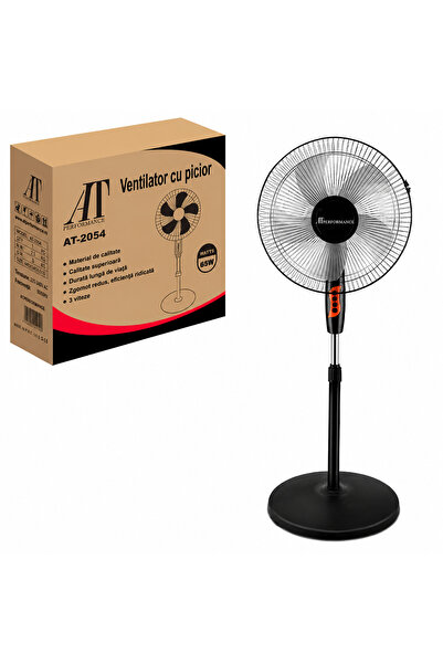 AT Performance Ventilator cu Picior AT-2054, 65W, 16 Inch, 3 Viteze, Oscilați...