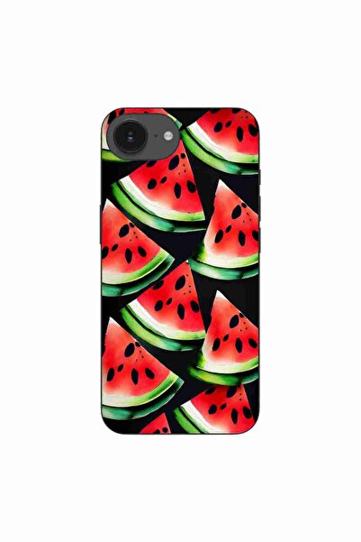 OEM Husa compatibila cu Apple iPhone 16e Silicon Gel Tpu Model Watermelon Slices