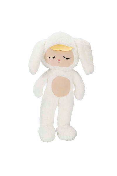 Pufu Toys Hayvan Kostümlü Peluş Bebek - Beyaz