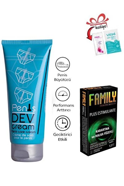 Viaxi Dev Cream Erkeklere Boyutlandırıcı Etkili Bakım Krem 75 ml+Tırtıklı Hal...