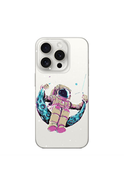 Other Apple iPhone 15 Pro Astronaut swinging on the moon Transparent Silicone...