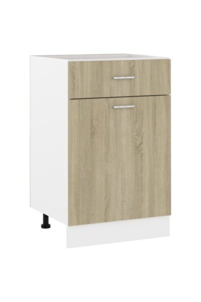vidaxl Dulap inferior cu sertar “Lyon”, stejar Sonoma, 50x46x81,5 cm