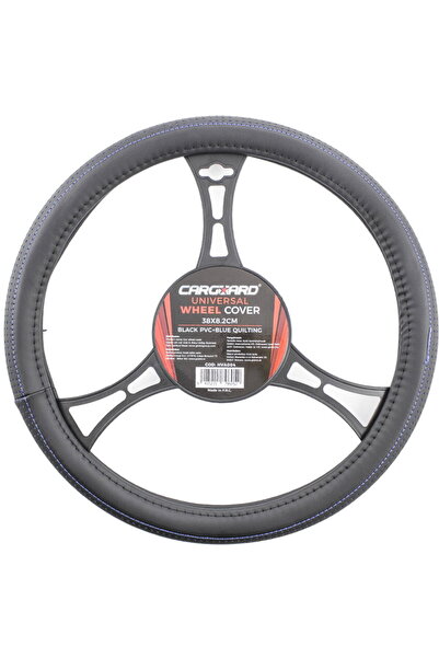CarGuard Car steering wheel cover - black / blue PRO -