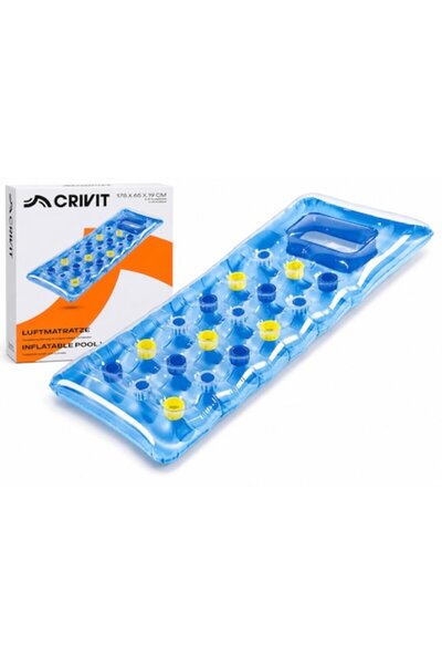 CRIVIT Saltea gonflabilă 178x65x19cm cu fereastră, construcție stabilă, max 90kg