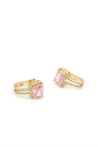 Marsilyan Nvdn- Ieg - Stone Earrings - Pink Iegrs-Nvdn1