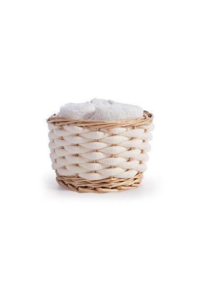 home wear Καλάθι με Πετσέτες 5 τεμάχια Borra nef-nef Κρεμ 5x(30x30)