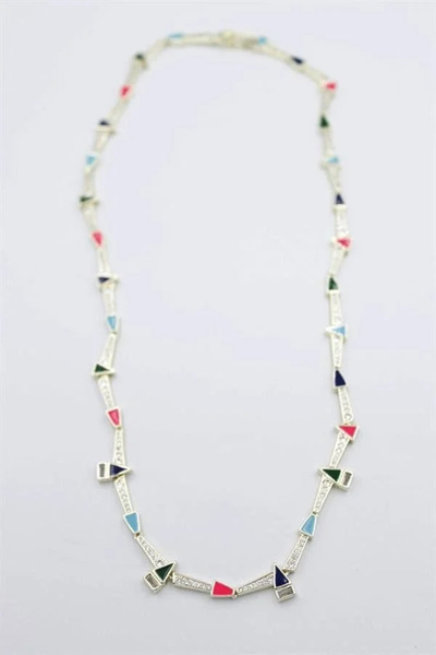 Marsilyan Nvdn- Ieg - Stone Brand Necklace - Gold Iegrs-Nvdn1