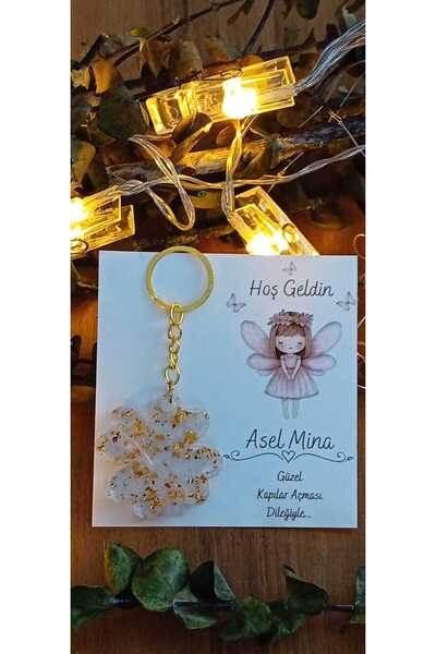 SevgiliAtolyemm 10 ADET HEDİYELİK KARTLI ANAHTARLIK MEVLÜT/DOĞUM GÜNÜ/BABYSHOWER