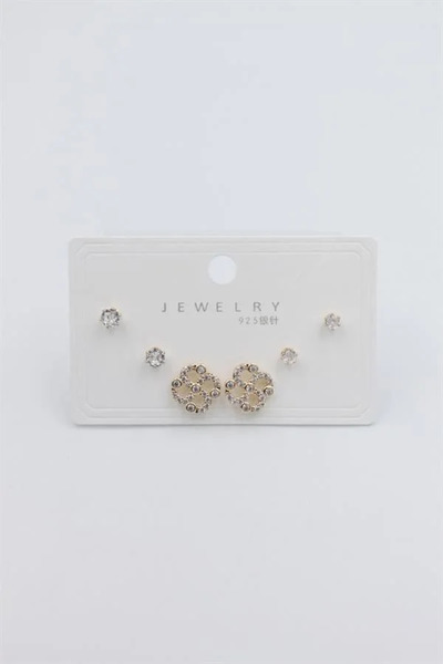 Marsilyan Nvdn- Ieg - Multiple Set Earrings - Gold Iegrs-Nvdn1