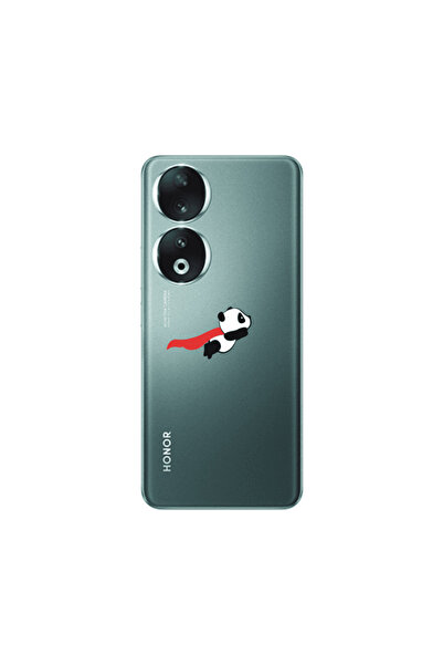 Other Honor 90 5G kite flying panda Transparent Silicone TPU Θήκη