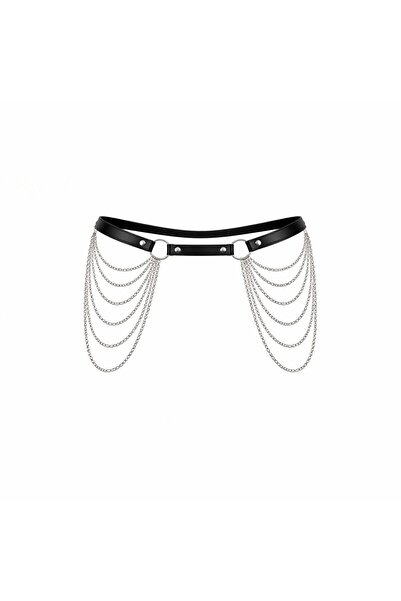 VELVIA Fashionable Metal Chain Lingerie Waist Belt