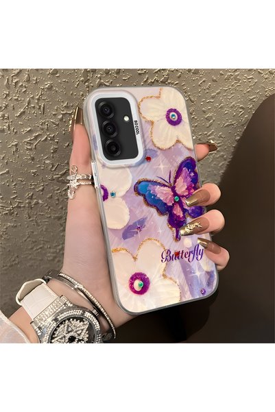 Hontinga Samsung Galaxy A26 Compatible Silicone Edge Hard Back Case Couple Ph...