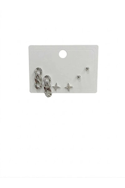 Marsilyan Nvdn- Ieg - Chain Detailed Six-Piece Earrings Iegrs-Nvdn1