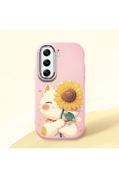 Hontinga Tecno Camon 40 Pro 5g Compatible Case Camera Protector Pink Silicone...