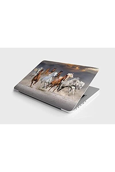 Yıldızan Terra Organik Laptop Notebook Pc Covering Sticker Horses Terra Organ...