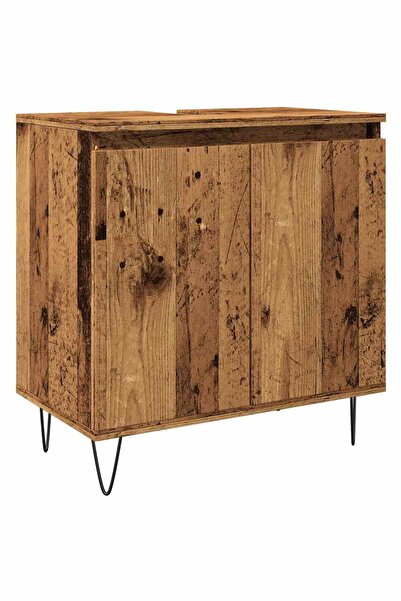 vidaxl Dulap de baie, lemn vechi, 58x33x60 cm, lemn prelucrat