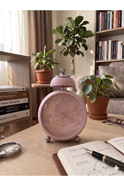 Exonix Dekoratif Analog Masa Saati Modern Retro Tasarım Sessiz Çalışma