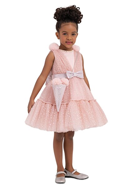 QUEEN Girls' Shiny Princess Dress "Ice Cream Dream"