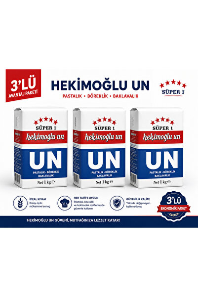 HEKİMOĞLU UN 1 KG X 3 ADET